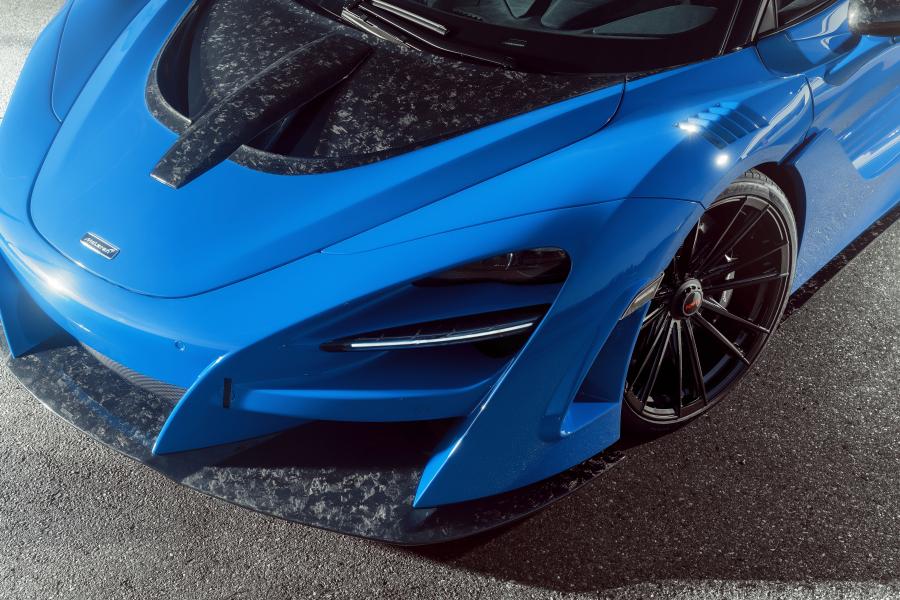 Детали экстерьера McLaren 720S Spider Spectacular N-Largo by Novitec Rosso on Vossen Wheels (MC2) 2020 года  (фото 10 из 15)